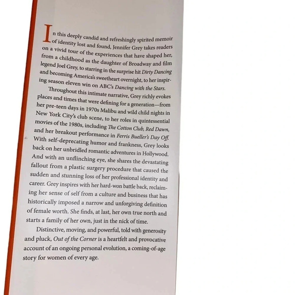 Jennifer Grey’s memoir “out of the corner “. Hardback book - Picture 3 of 10